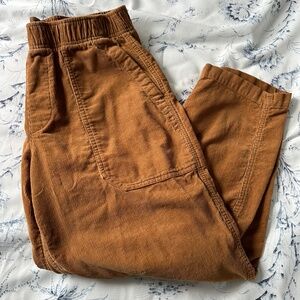 High Wasted Corduroy Utility Ankle Pant - Old Navy